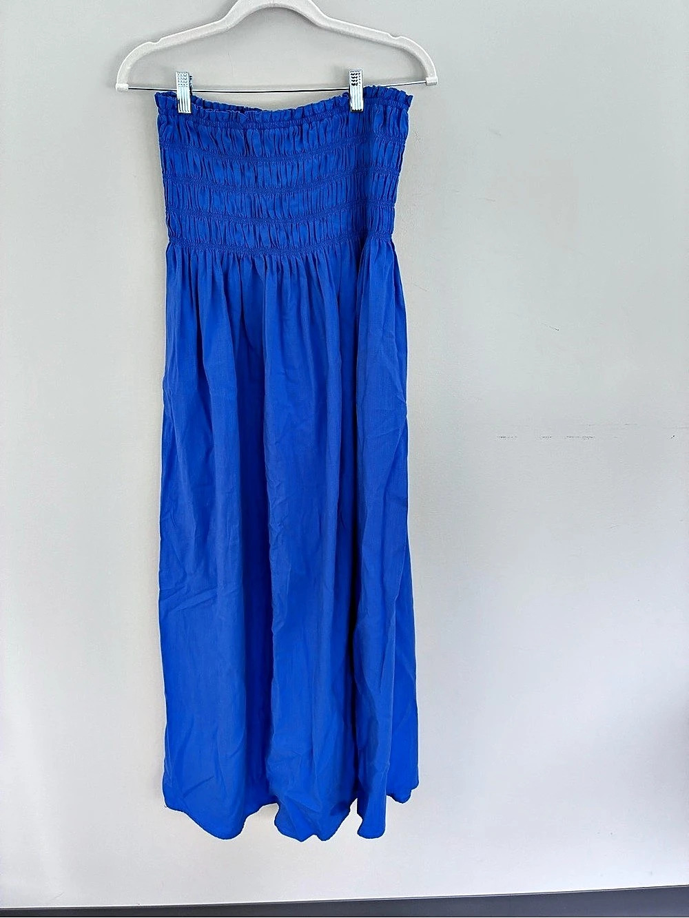 Universal Thread Smocked Maxi Dress in Blue Size Small NWT